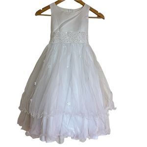 White Flower Girl Dress
